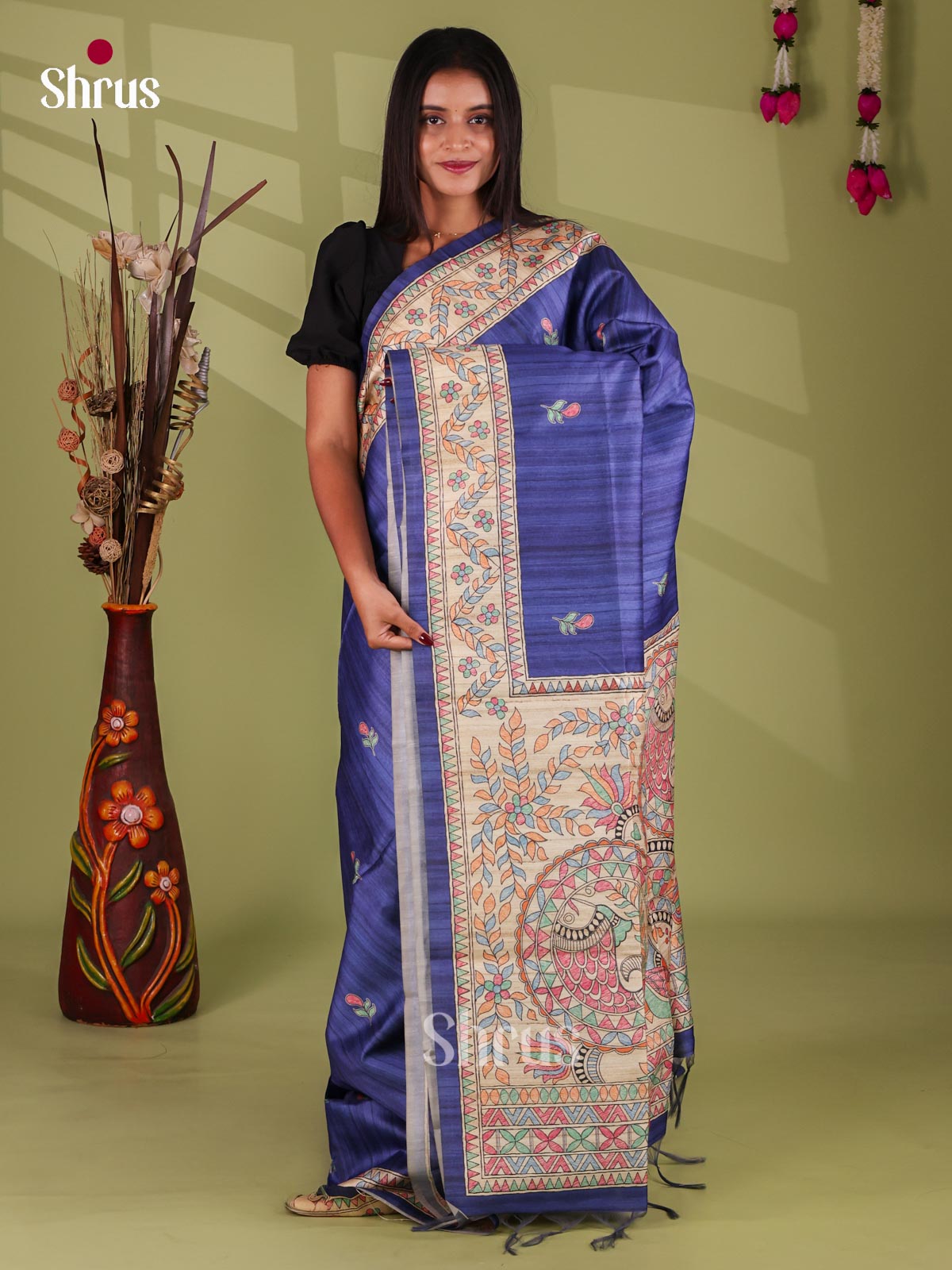 Printed Madhubani Saree - EI16822