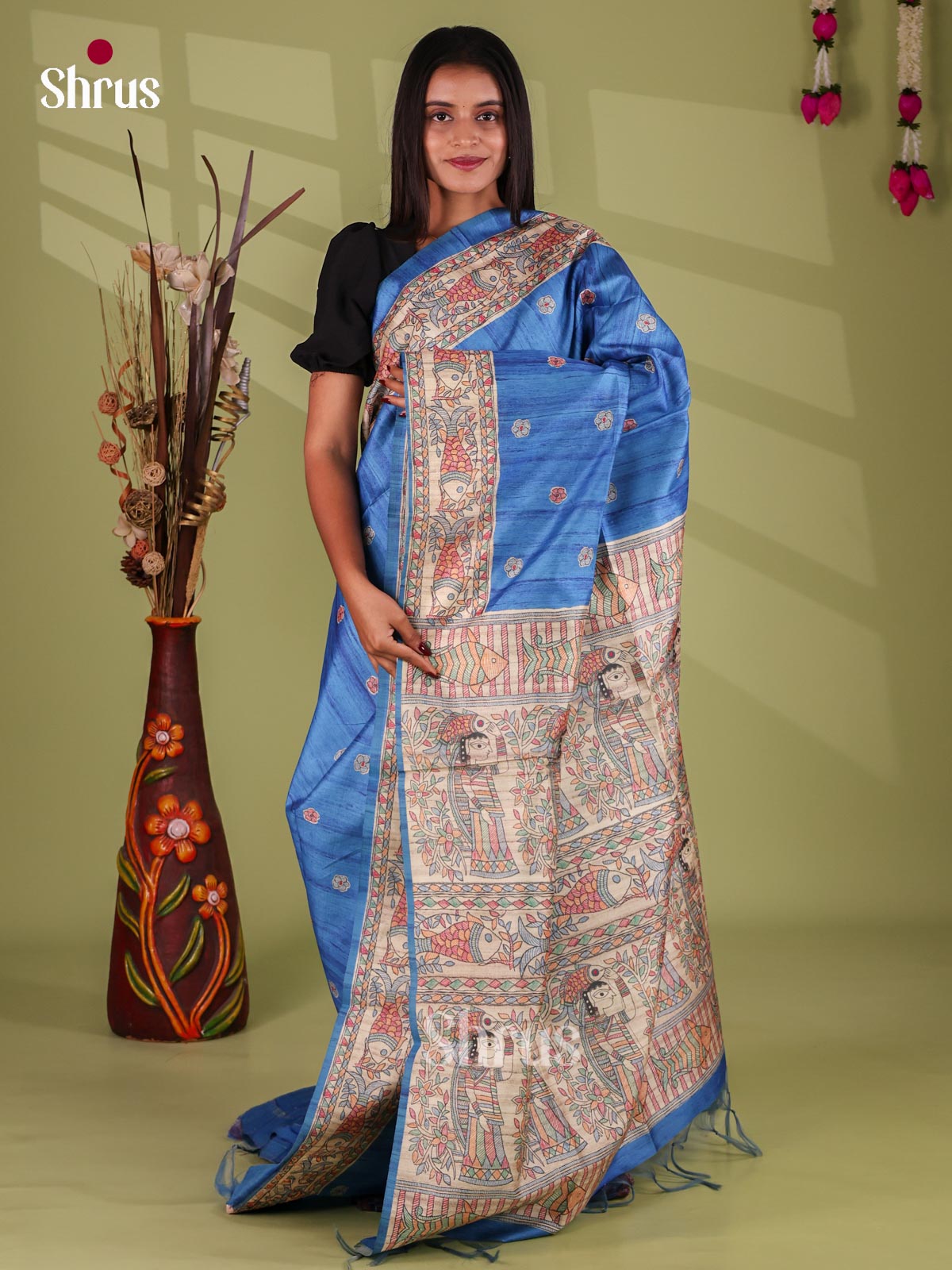 Printed Madhubani Saree - EI16826