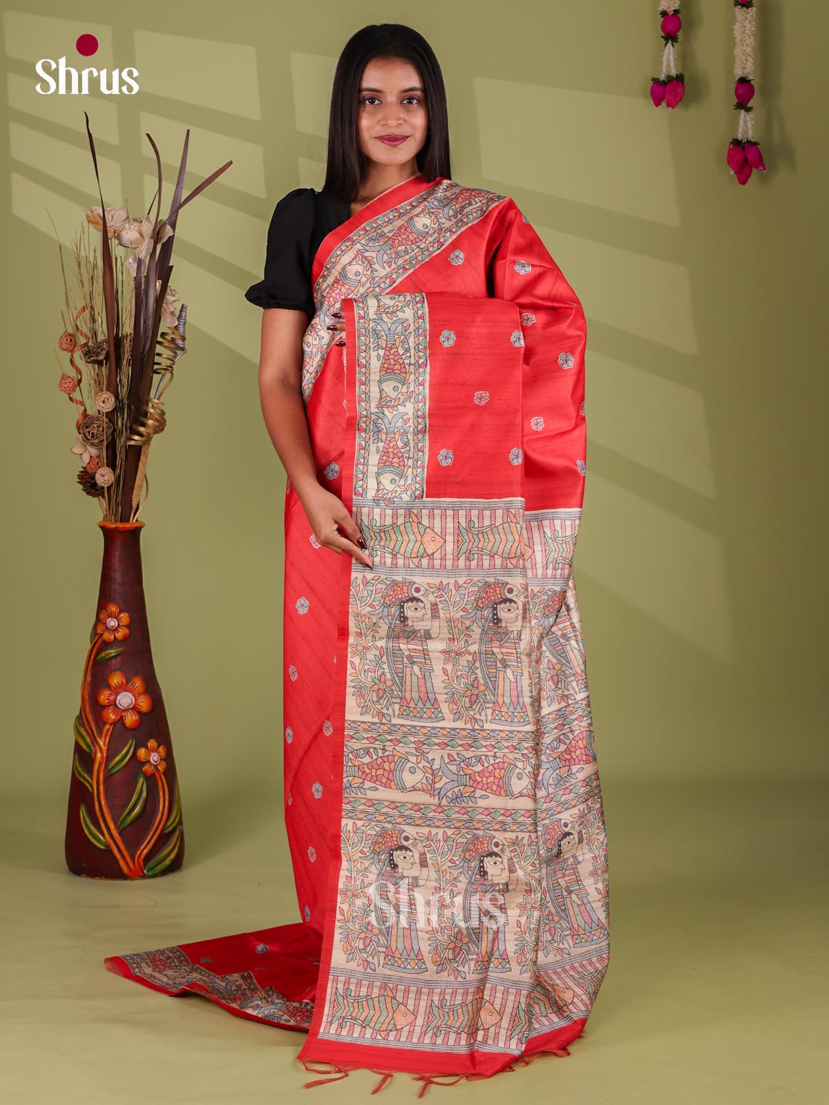 Printed Madhubani Saree - EI16827