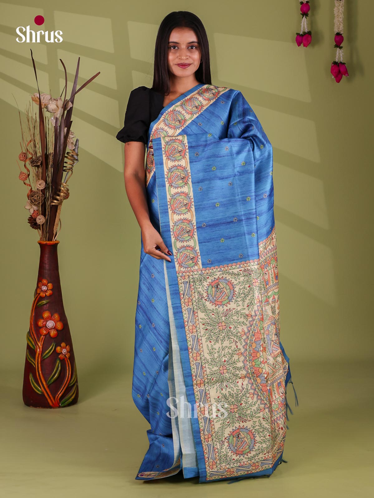 Printed Madhubani Saree - EI16829