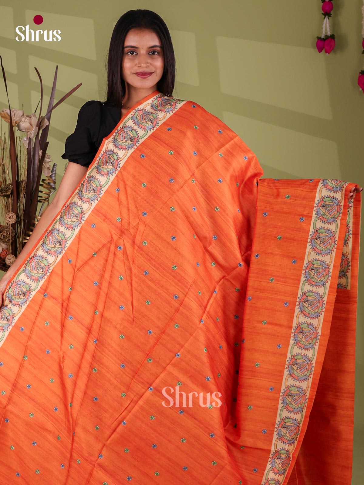 Printed Madhubani Saree - EI16831