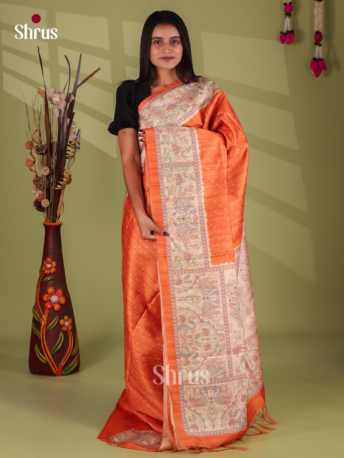 Printed Madhubani Saree - EI16832