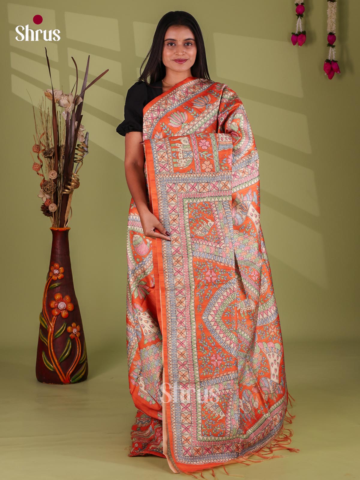 Printed Madhubani Saree - EI16844