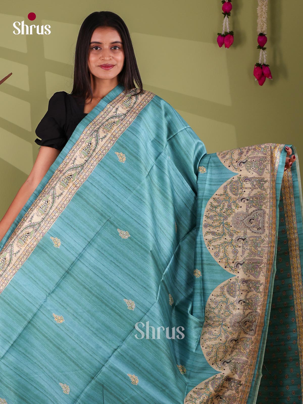 Printed Madhubani Saree - EI16846