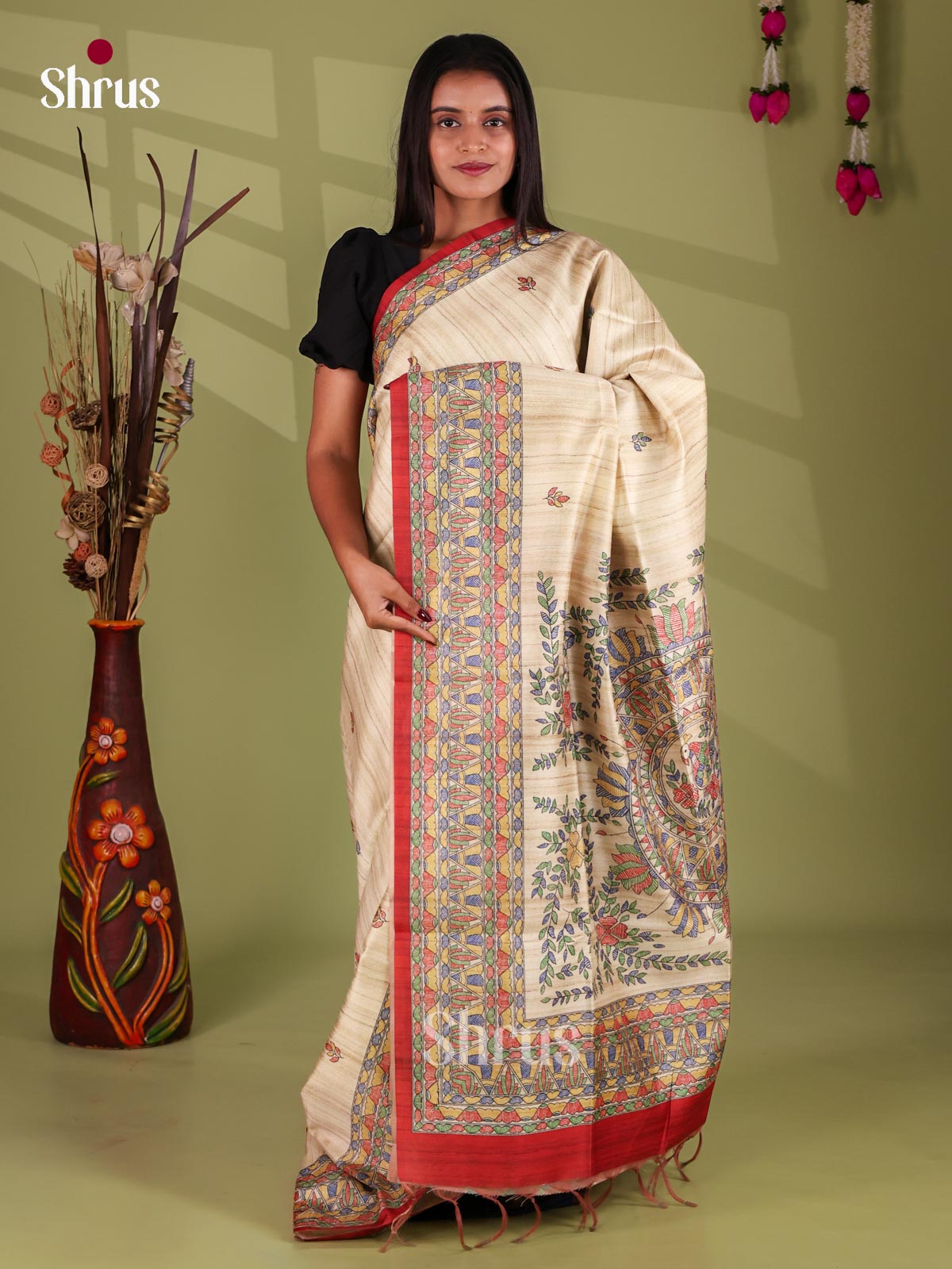 Printed Madhubani Saree - EI16855