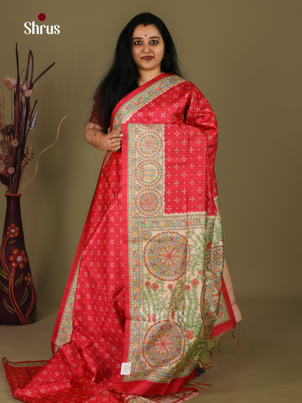 Printed Madhubani Saree - EI16857