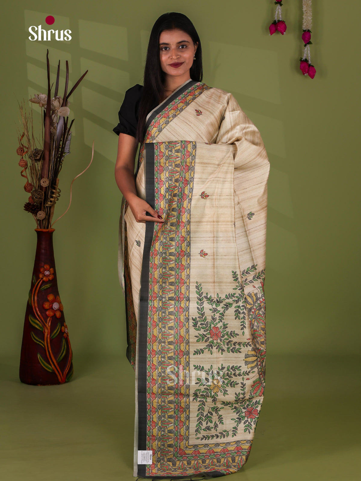 Printed Madhubani Saree - EI16861
