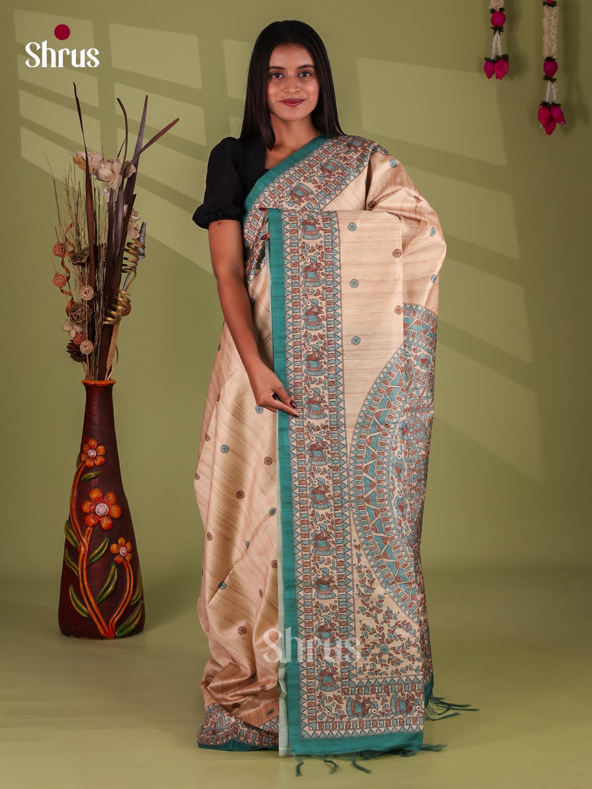 Printed Madhubani Saree - EI16869