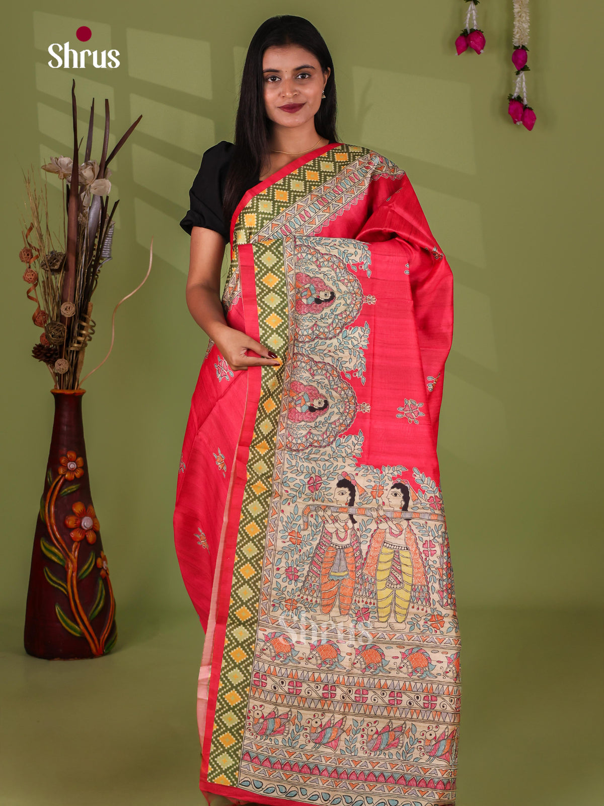 Printed Madhubani Saree - EI16881