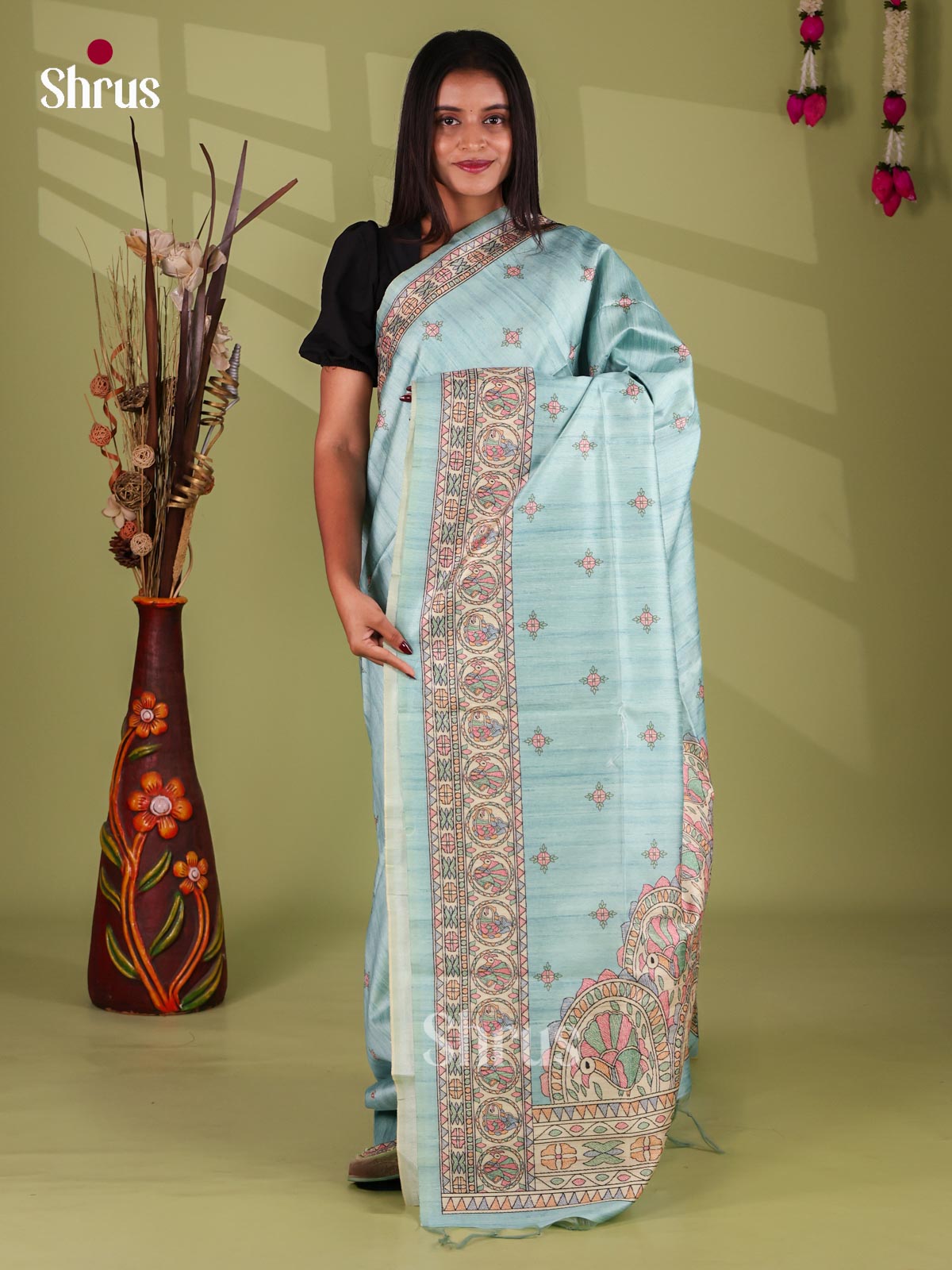Printed Madhubani Saree - EI16885