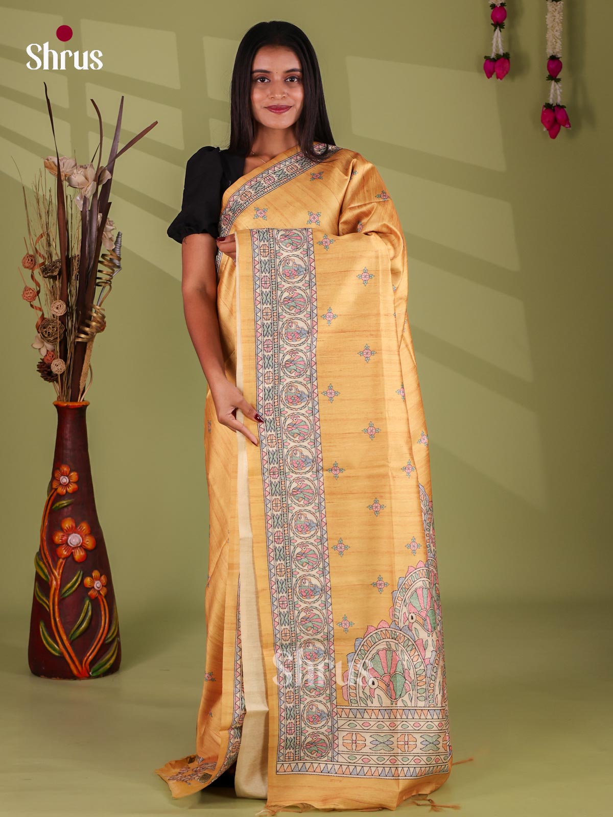 Printed Madhubani Saree - EI16887