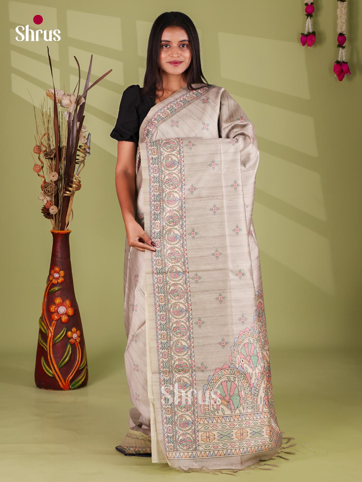 Printed Madhubani Saree - EI16888
