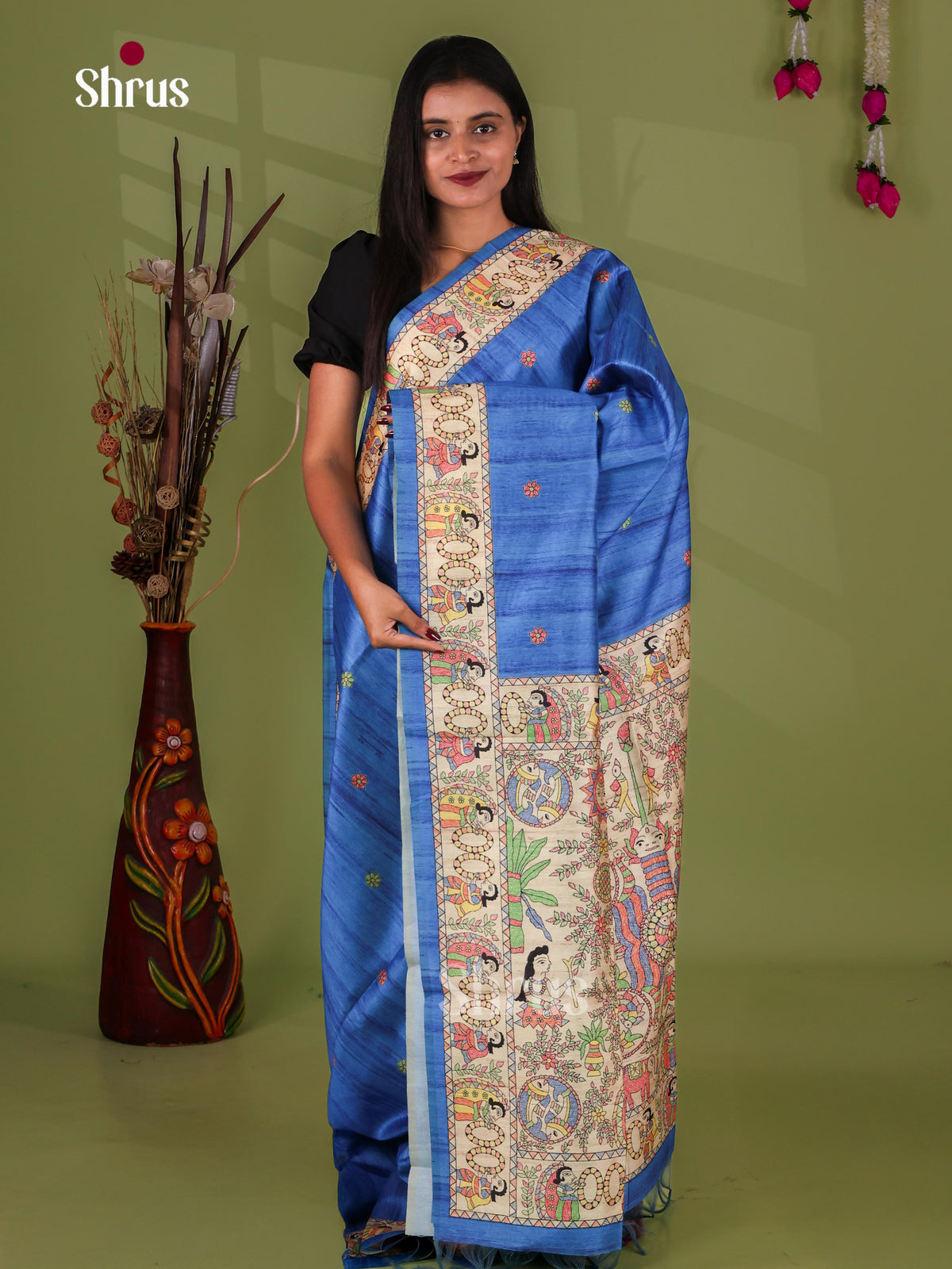 Printed Madhubani Saree - EI16892