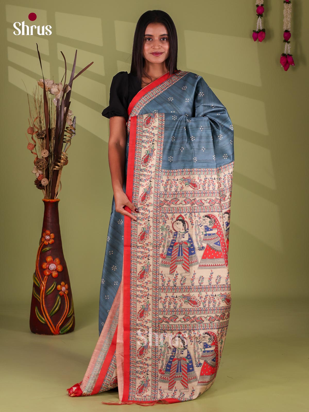 Printed Madhubani Saree - EI16895