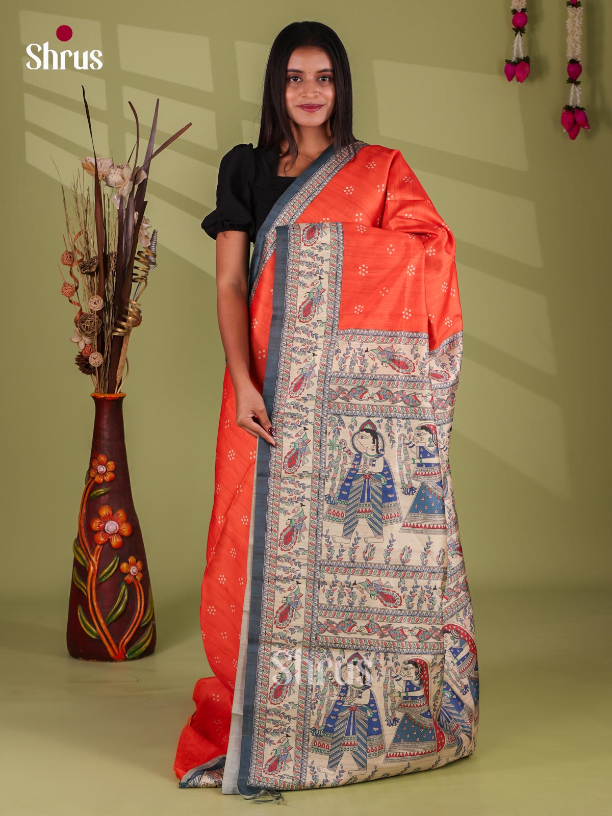Printed Madhubani Saree - EI16900