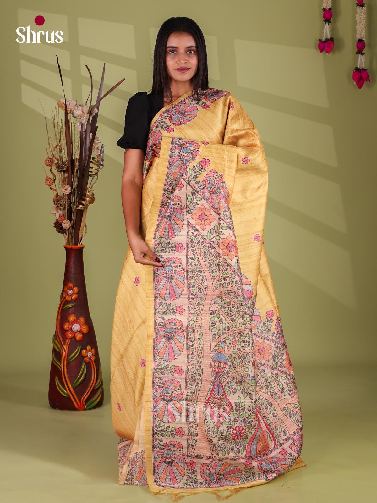 Printed Madhubani Saree - EI16903