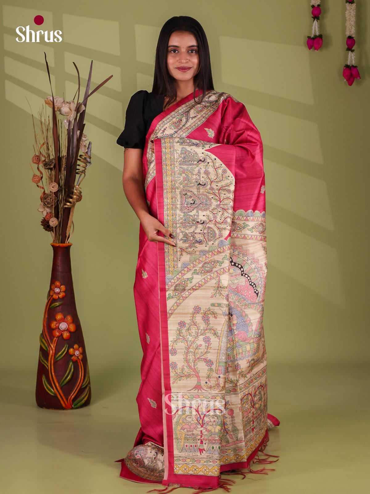 Printed Madhubani Saree - EI16910