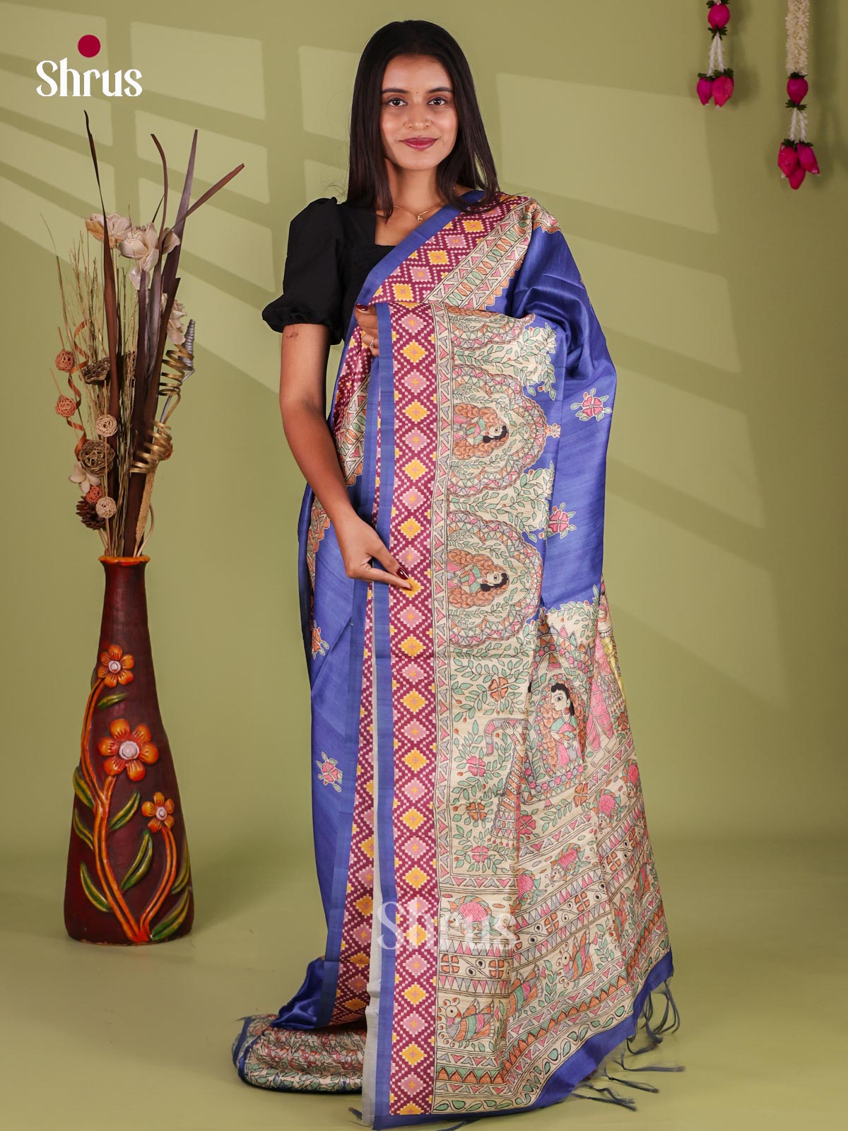 Printed Madhubani Saree - EI16913