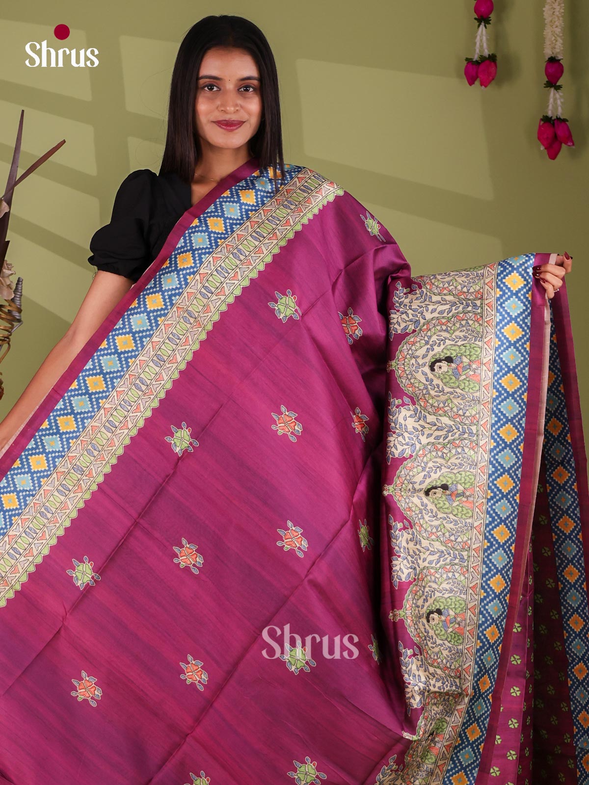 Printed Madhubani Saree - EI16914