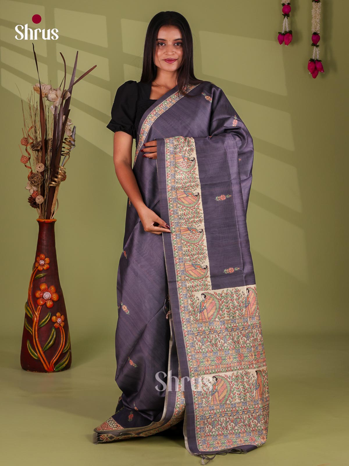Printed Madhubani Saree - EI16915