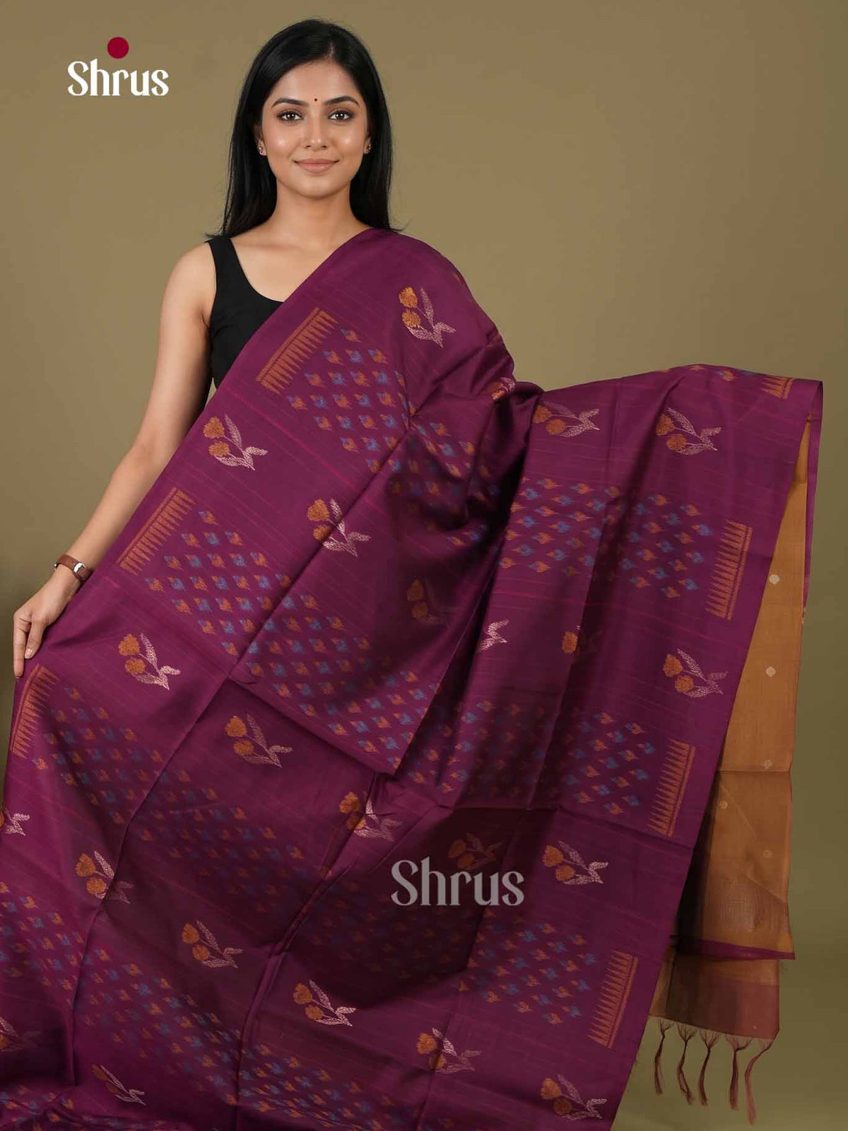 Champa semitussar Saree - EI16933