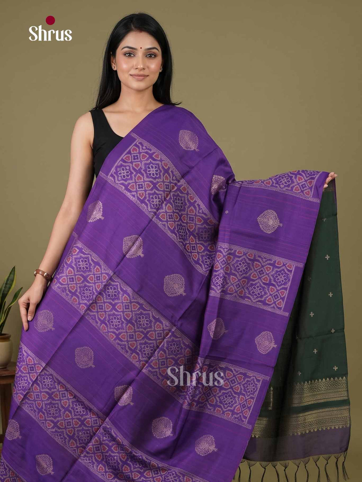 Champa semitussar Saree - EI16965