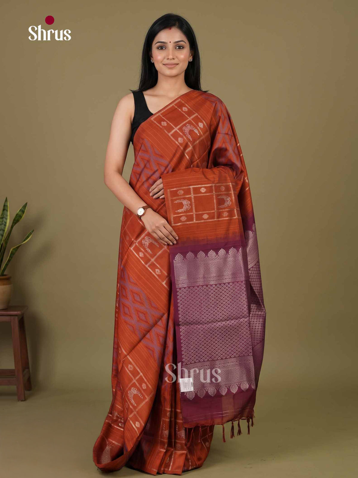 Champa semitussar Saree - EI16976