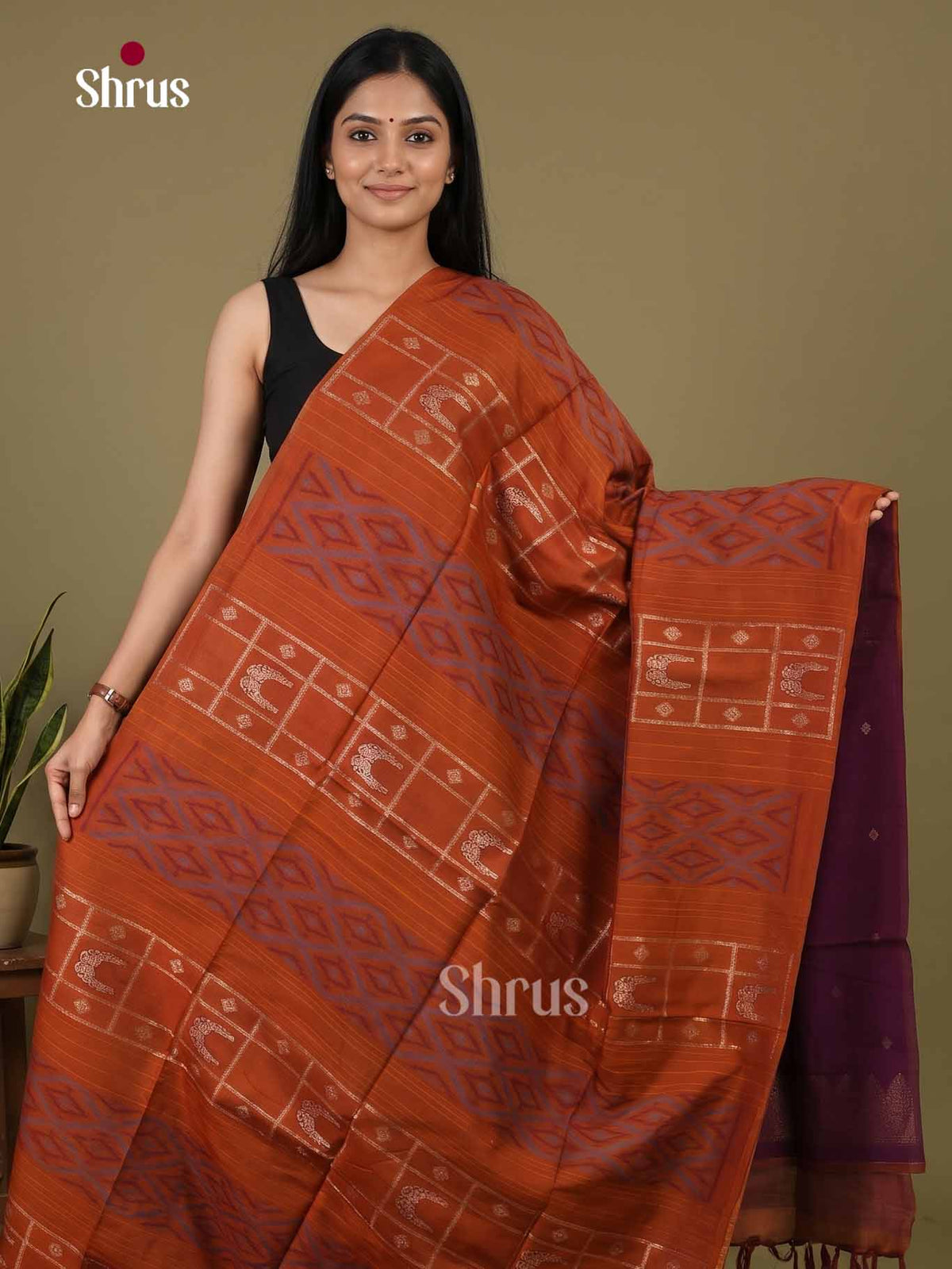 Champa semitussar Saree - EI16976