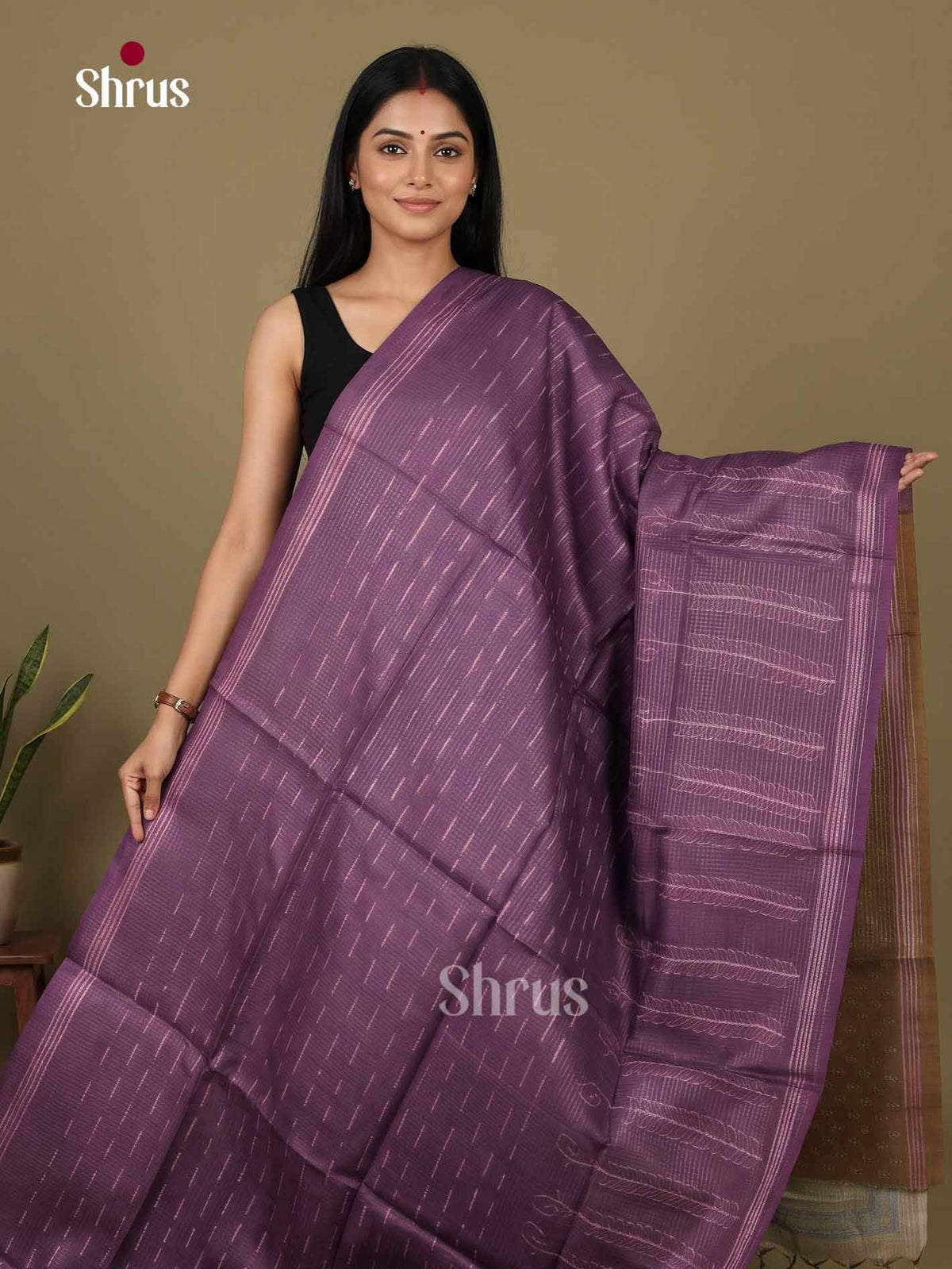 Printed Semi Tussar Saree - EI17029