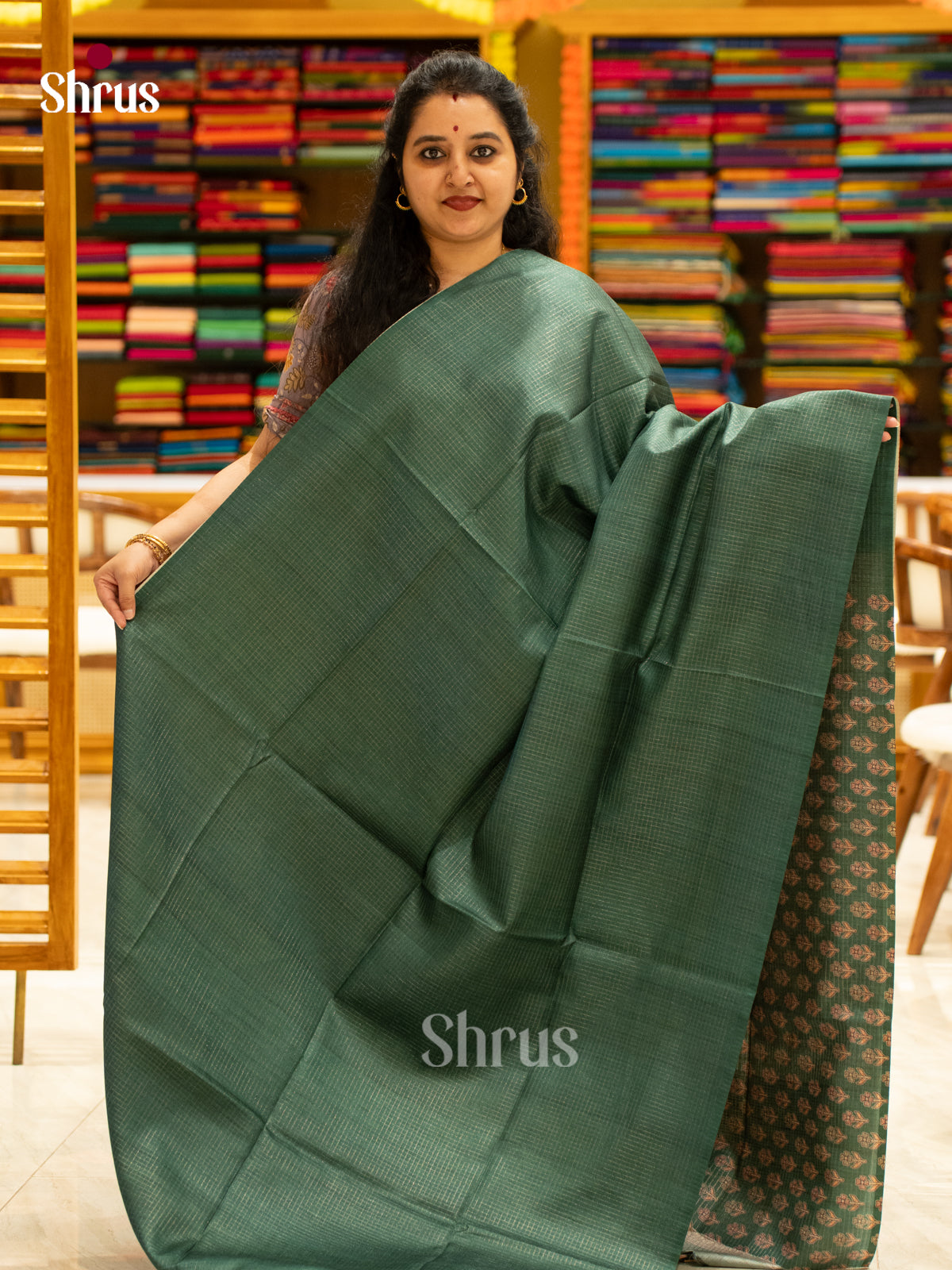 Printed Semi Tussar Saree - EI17053