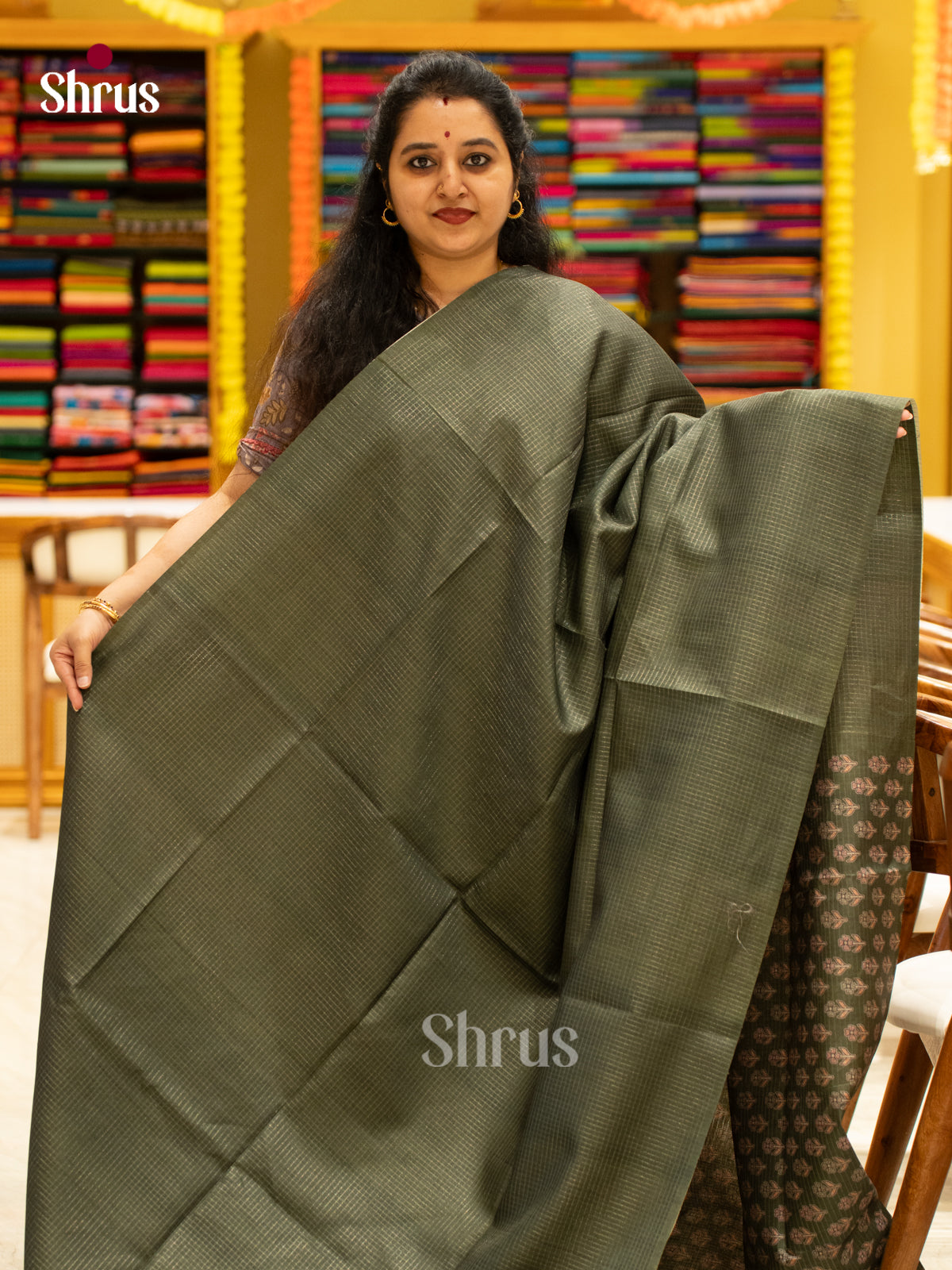 Printed Semi Tussar Saree - EI17055