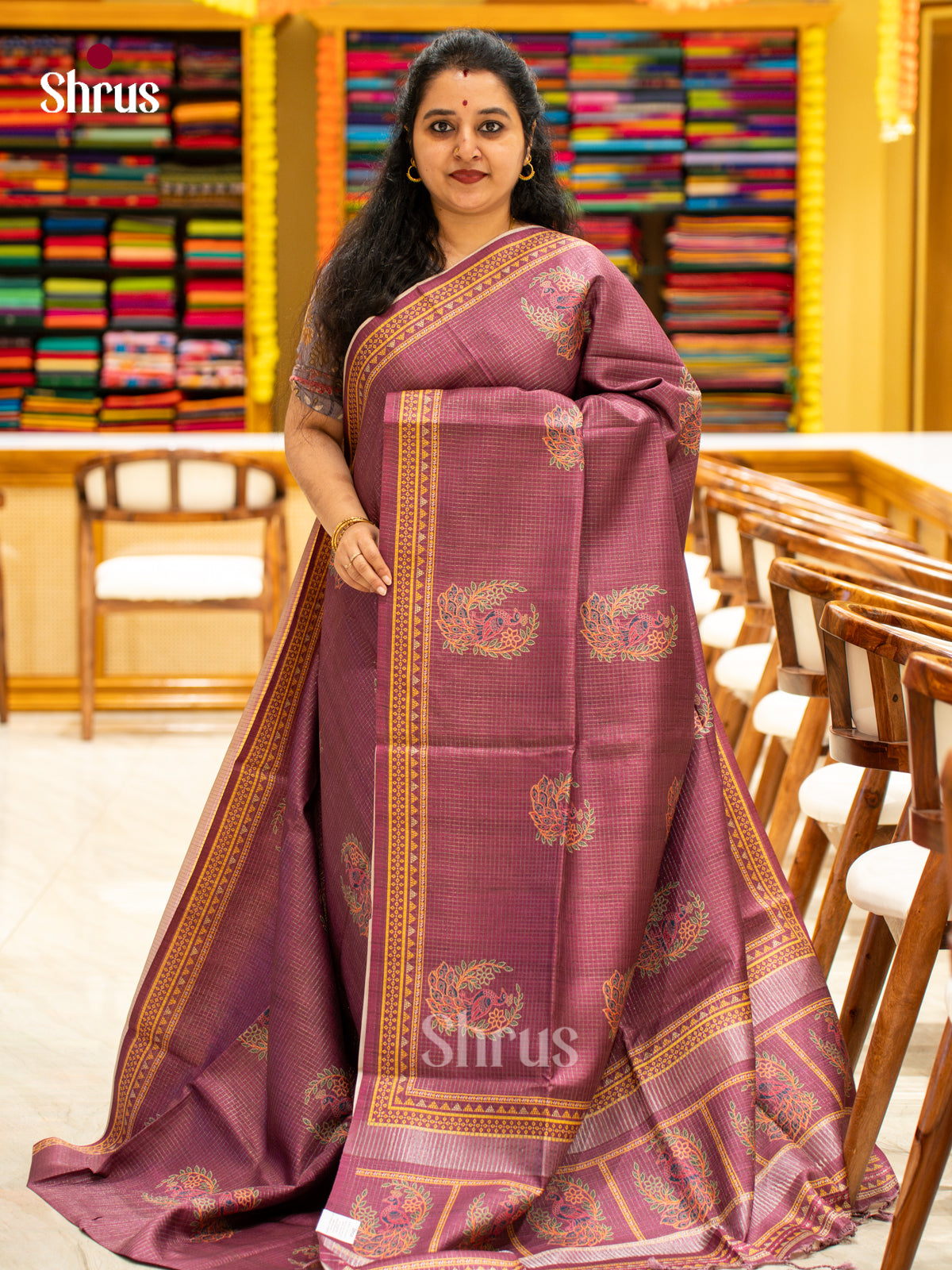 Printed Semi Tussar Saree - EI17062