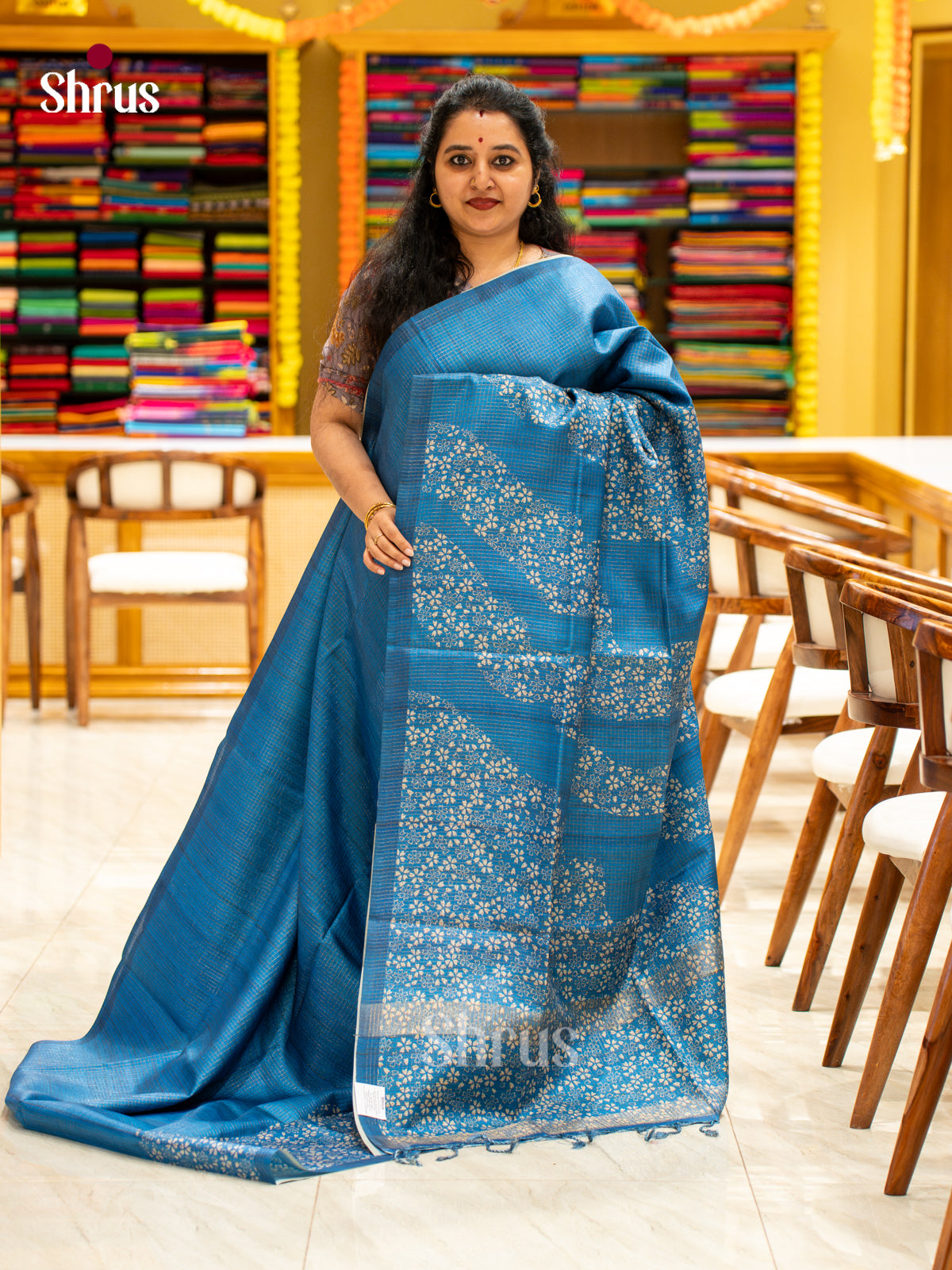Printed Semi Tussar Saree - EI17067