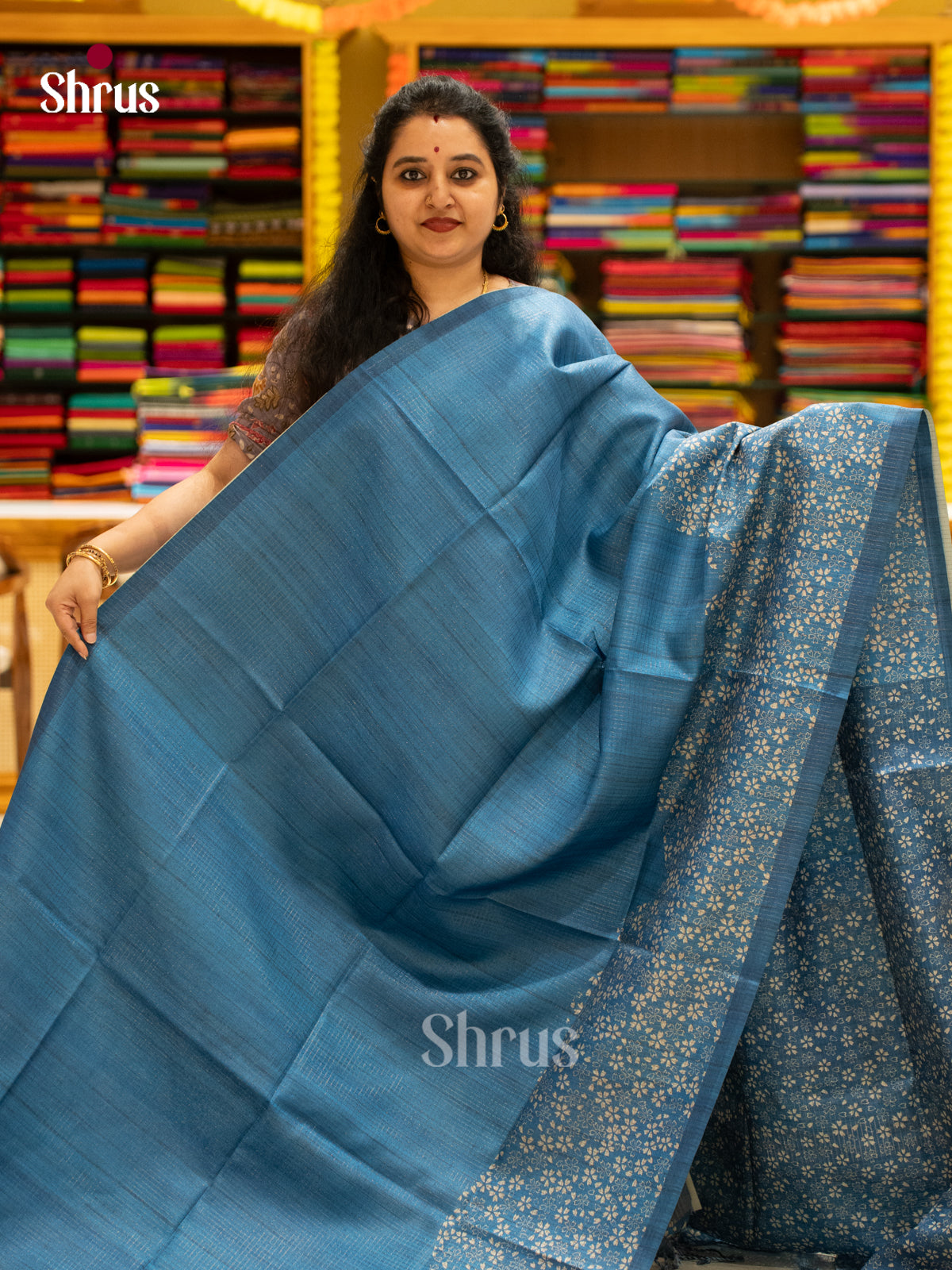 Printed Semi Tussar Saree - EI17067