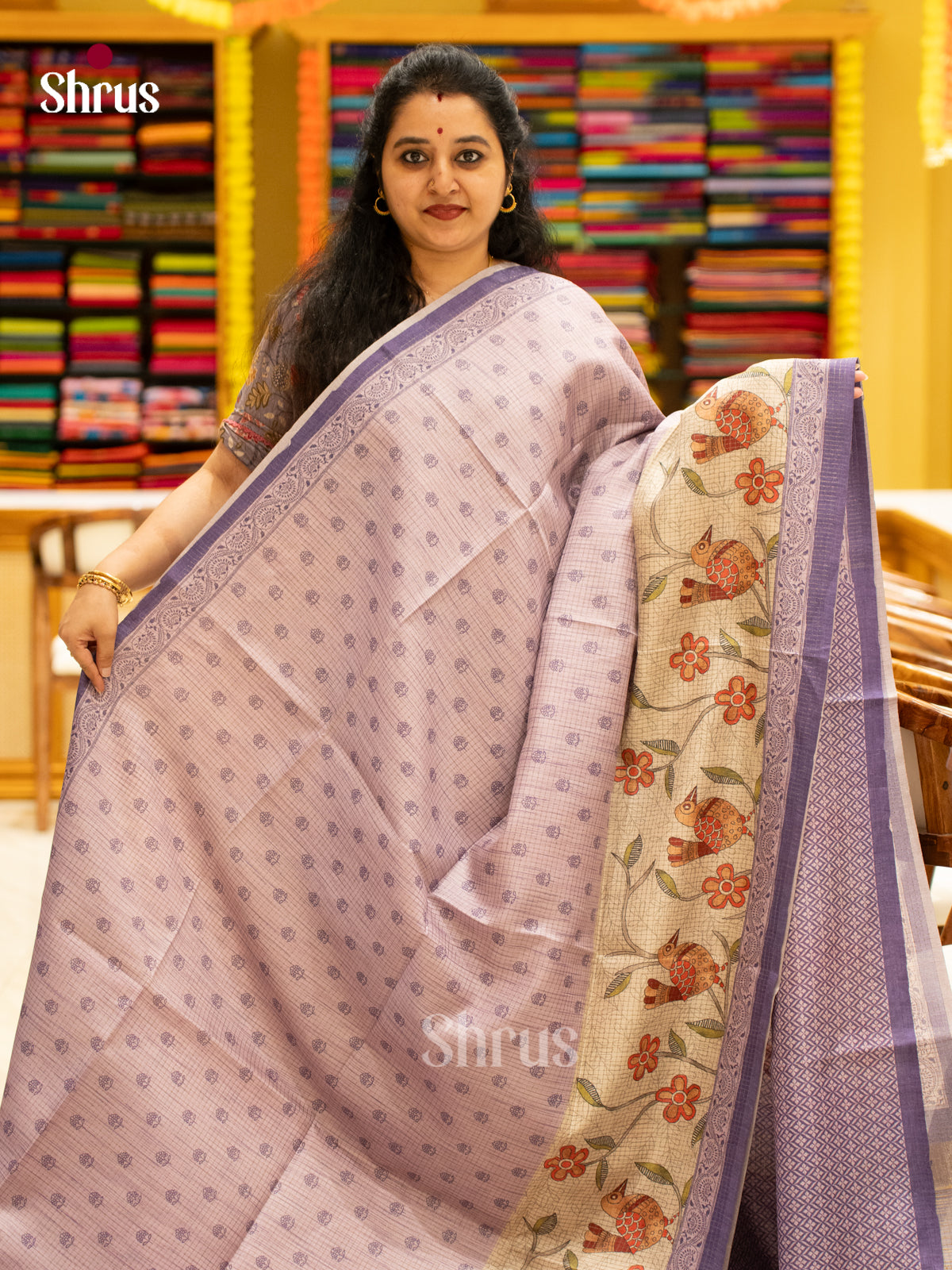 Printed Semi Tussar Saree - EI17070