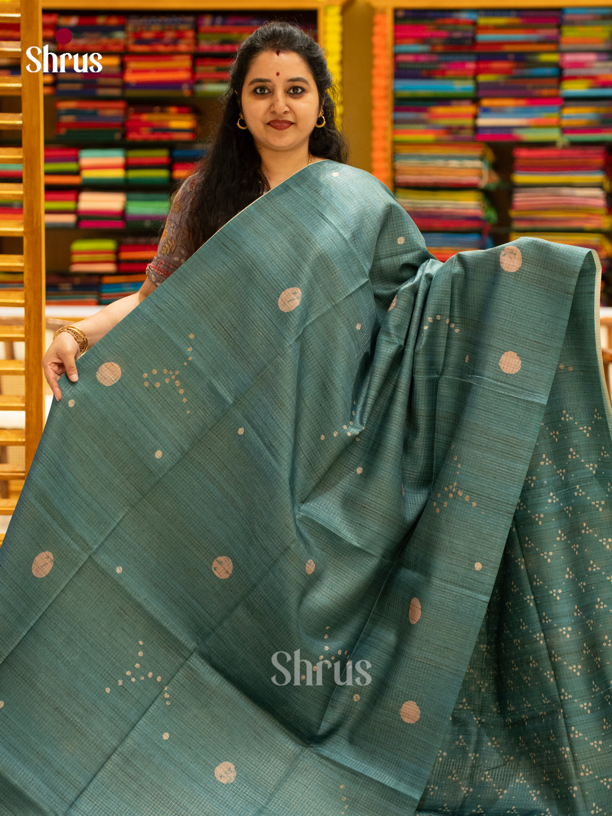 Printed Semi Tussar Saree - EI17092