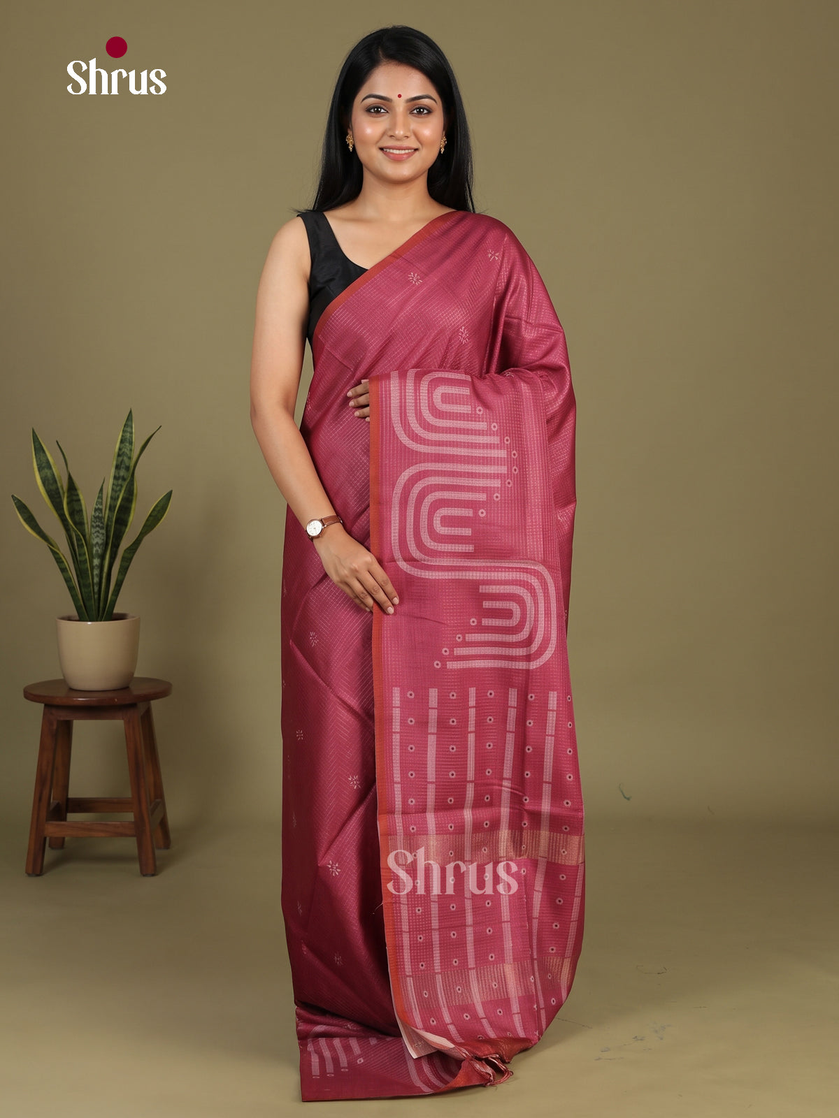 Printed Semi Tussar Saree - EI17141