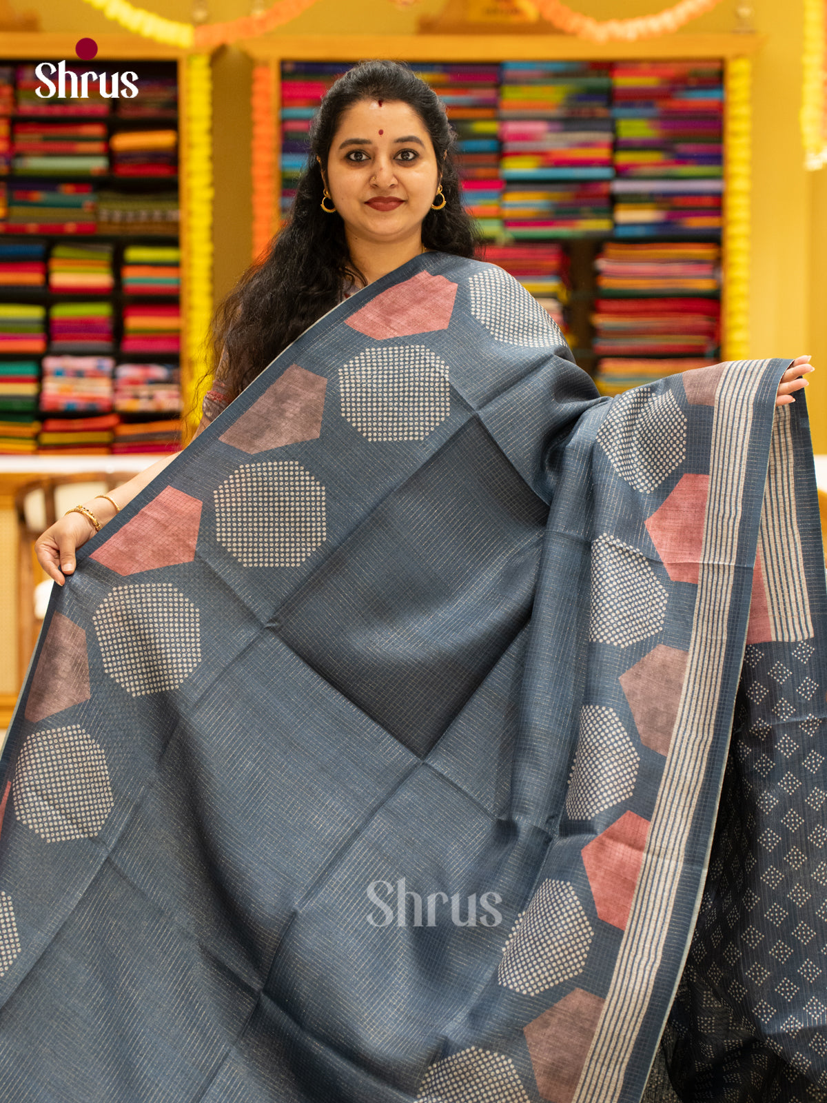 Printed Semi Tussar Saree - EI17164