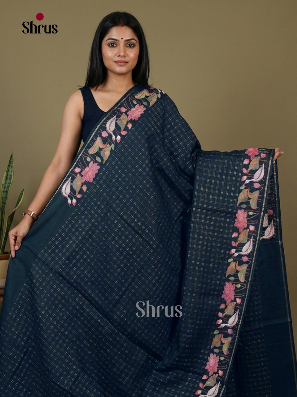Tussar Embroidery Saree - EI17261