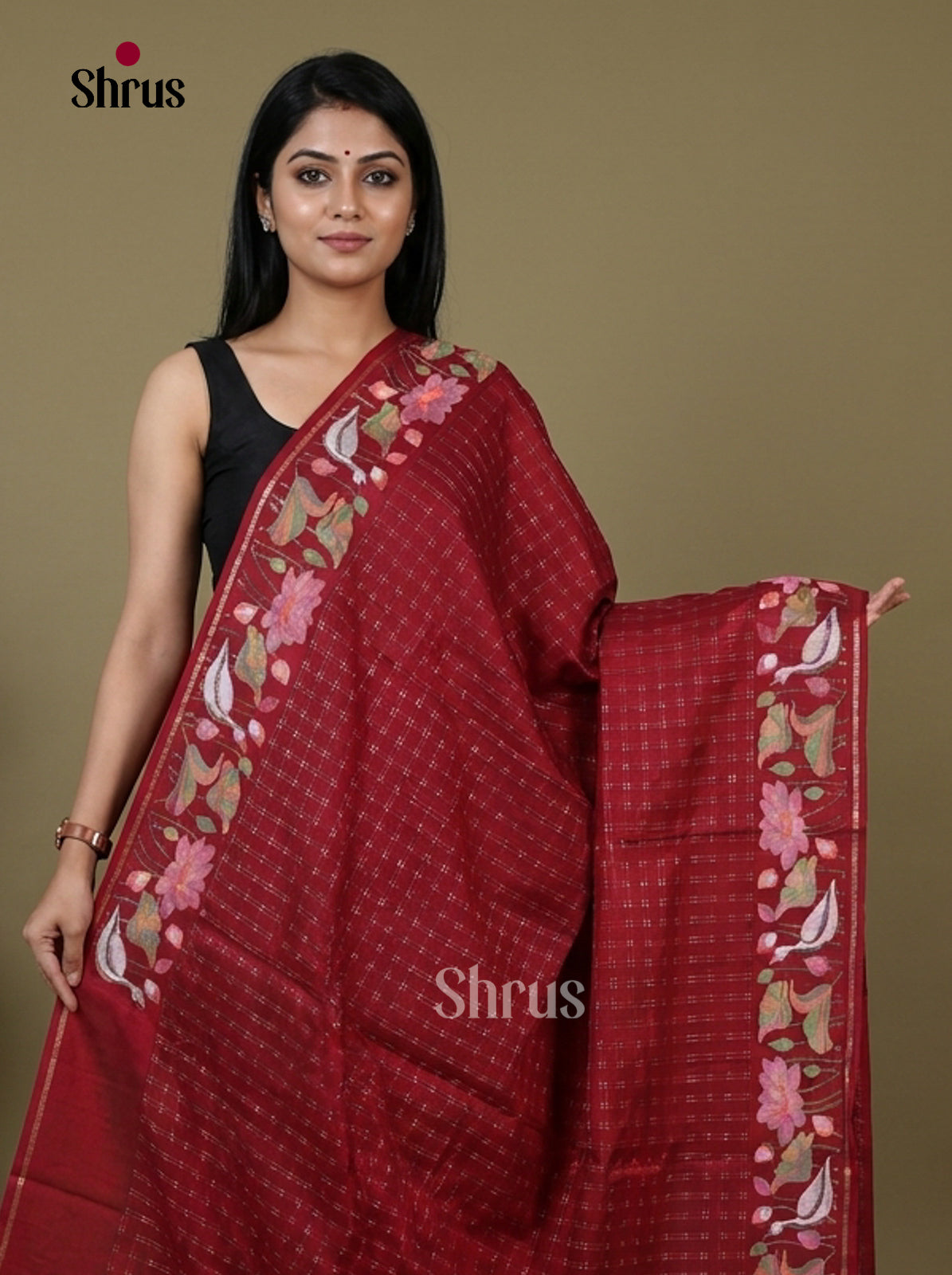 Tussar Embroidery Saree - EI17262