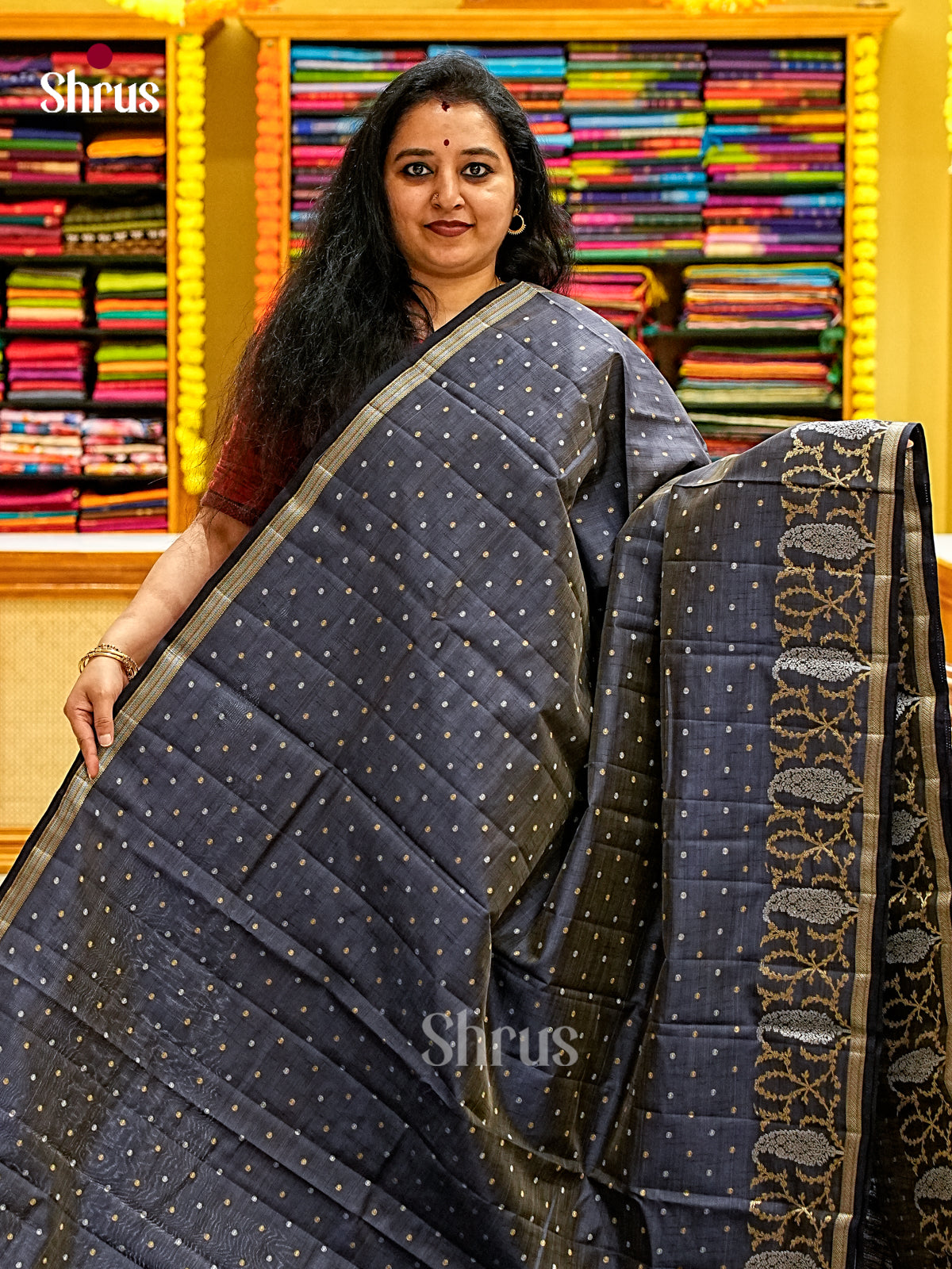 Semi Rawsilk Saree - EI19034