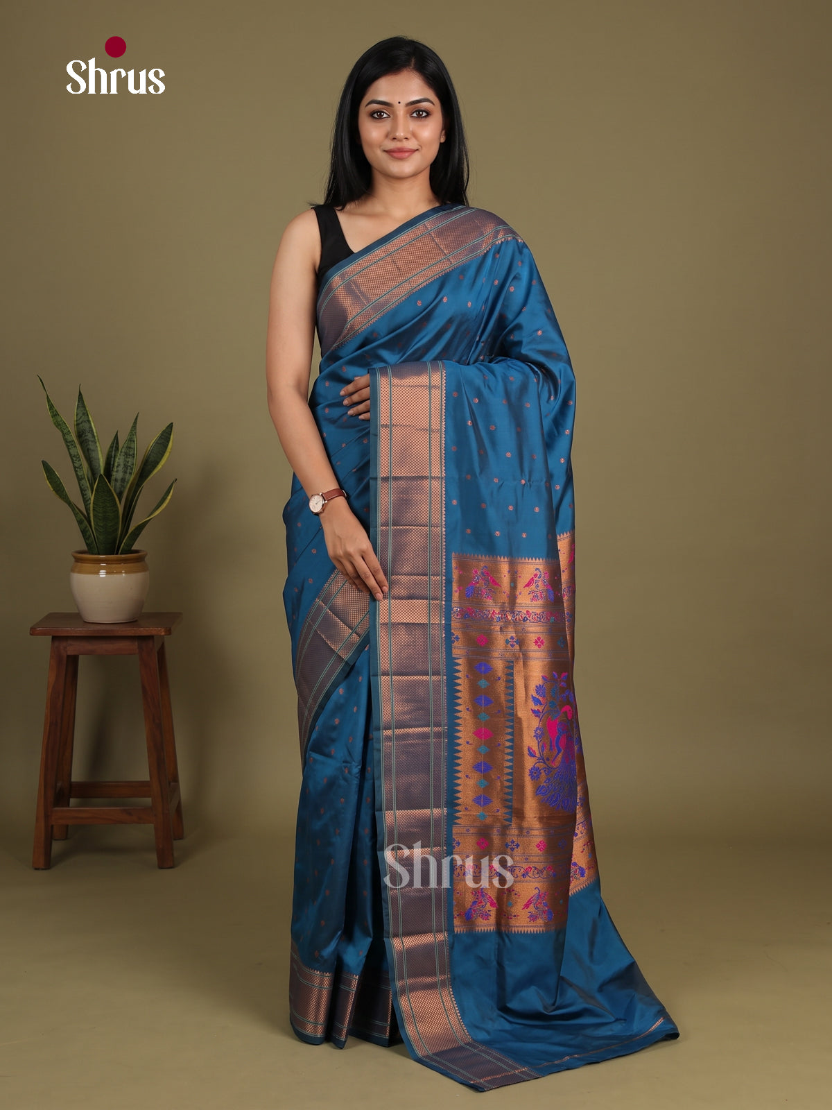 Semi Paithani Saree - EI19163