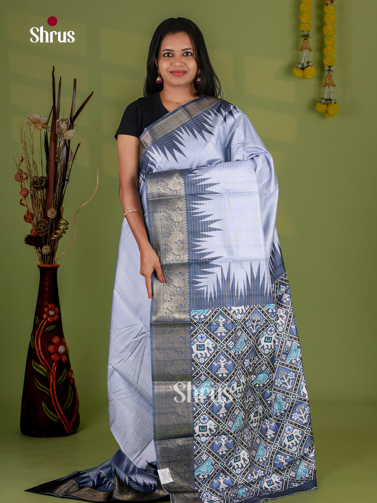 Semi Tussar Saree - EI21006