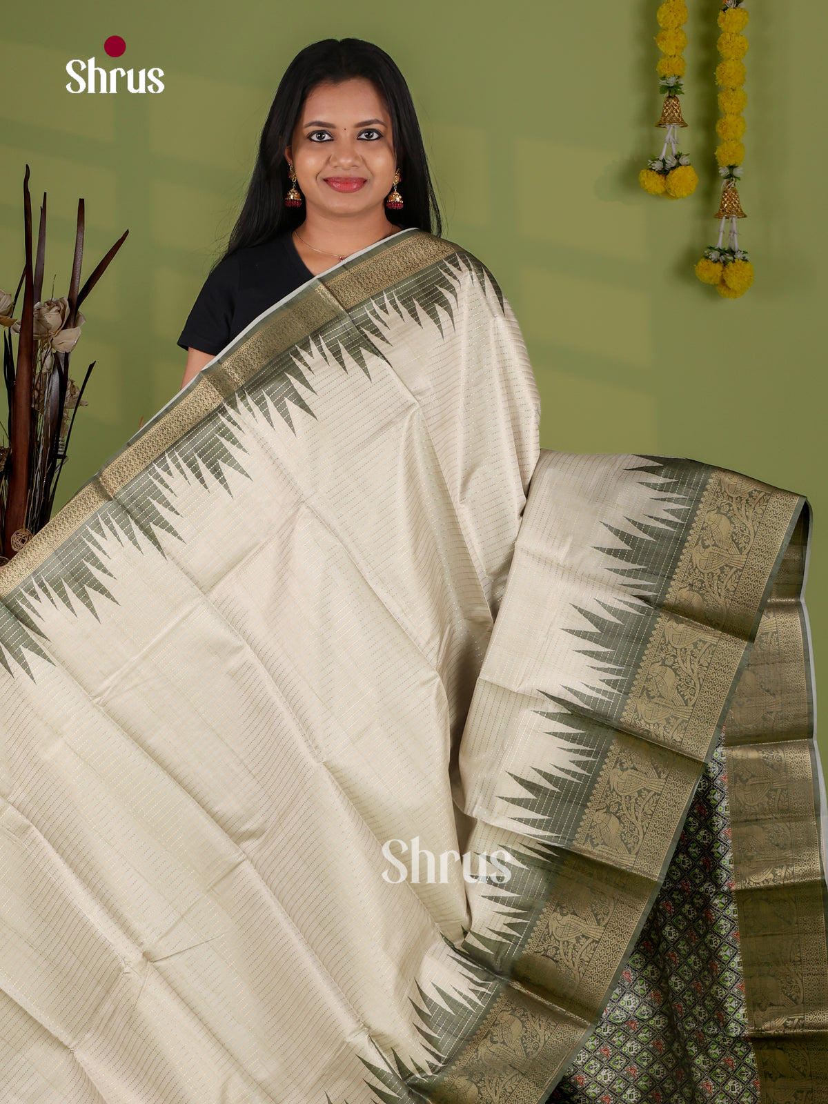 Semi Tussar Saree - EI21012