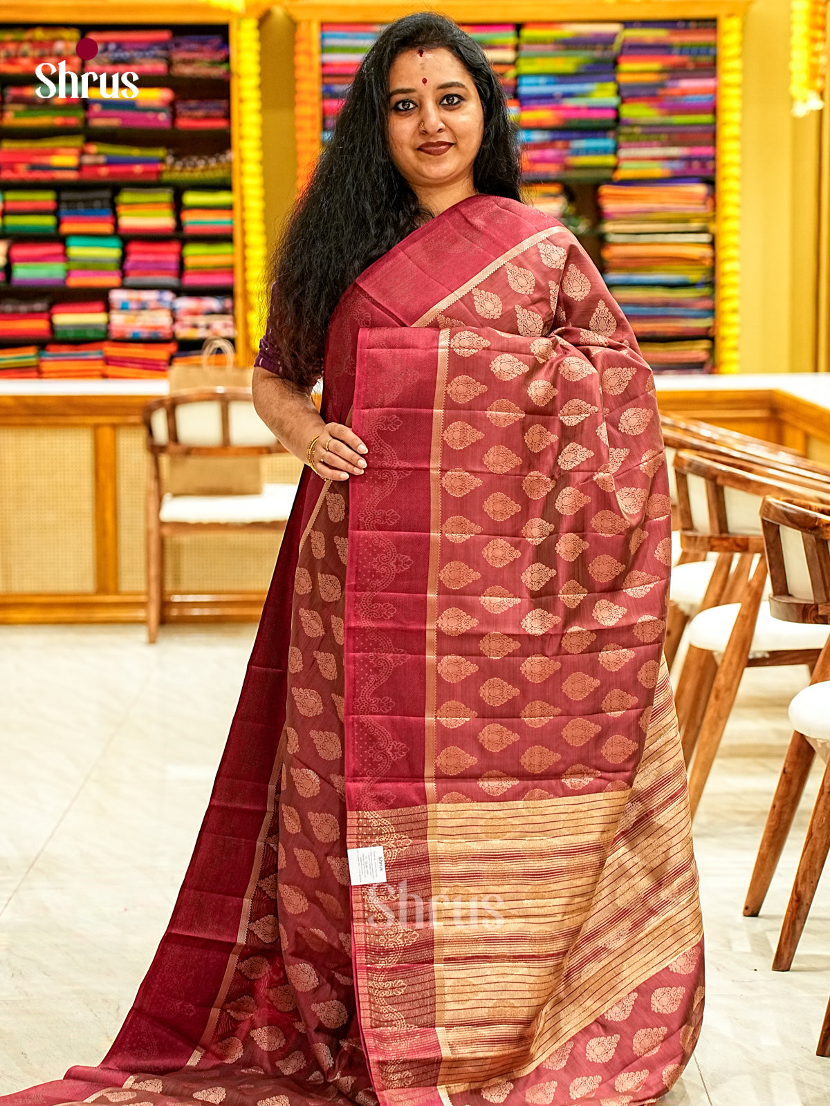 Semi Rawsilk Saree - EI22059