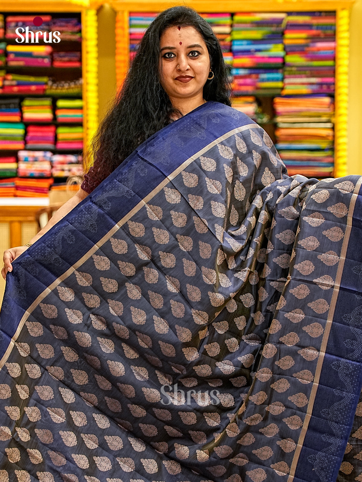 Semi Rawsilk Saree - EI22062
