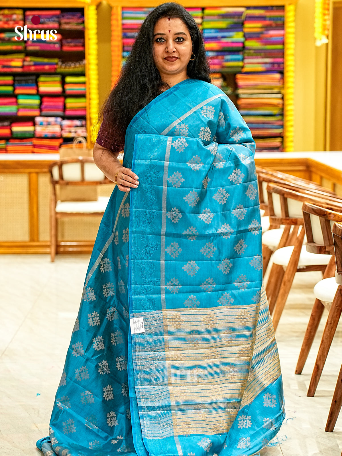 Semi Rawsilk Saree - EI22070