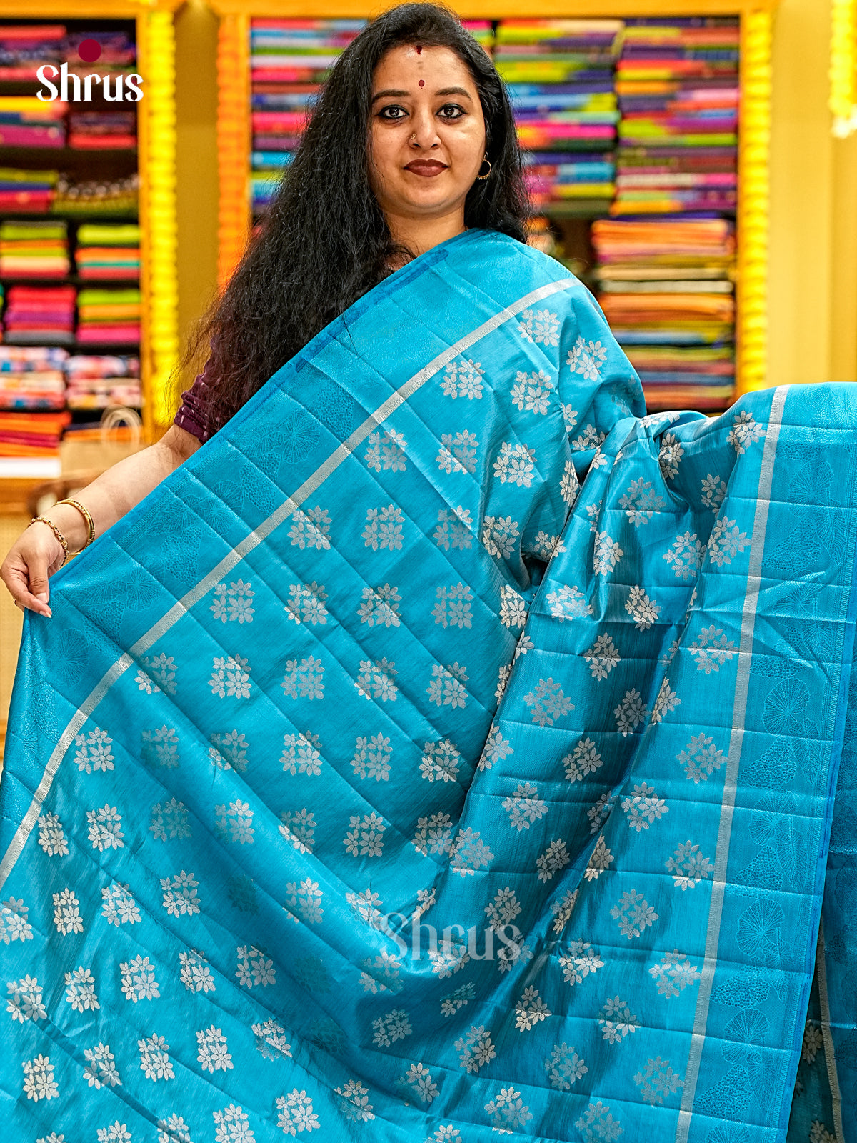 Semi Rawsilk Saree - EI22070
