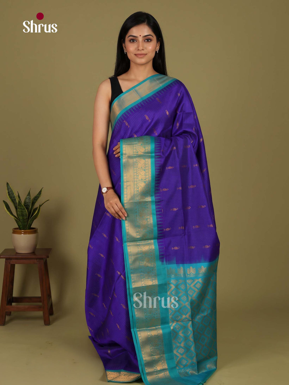 Silk Cotton Saree - EI23001