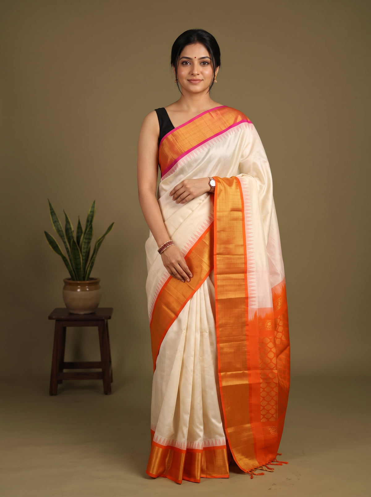Silk Cotton Saree - EI23006